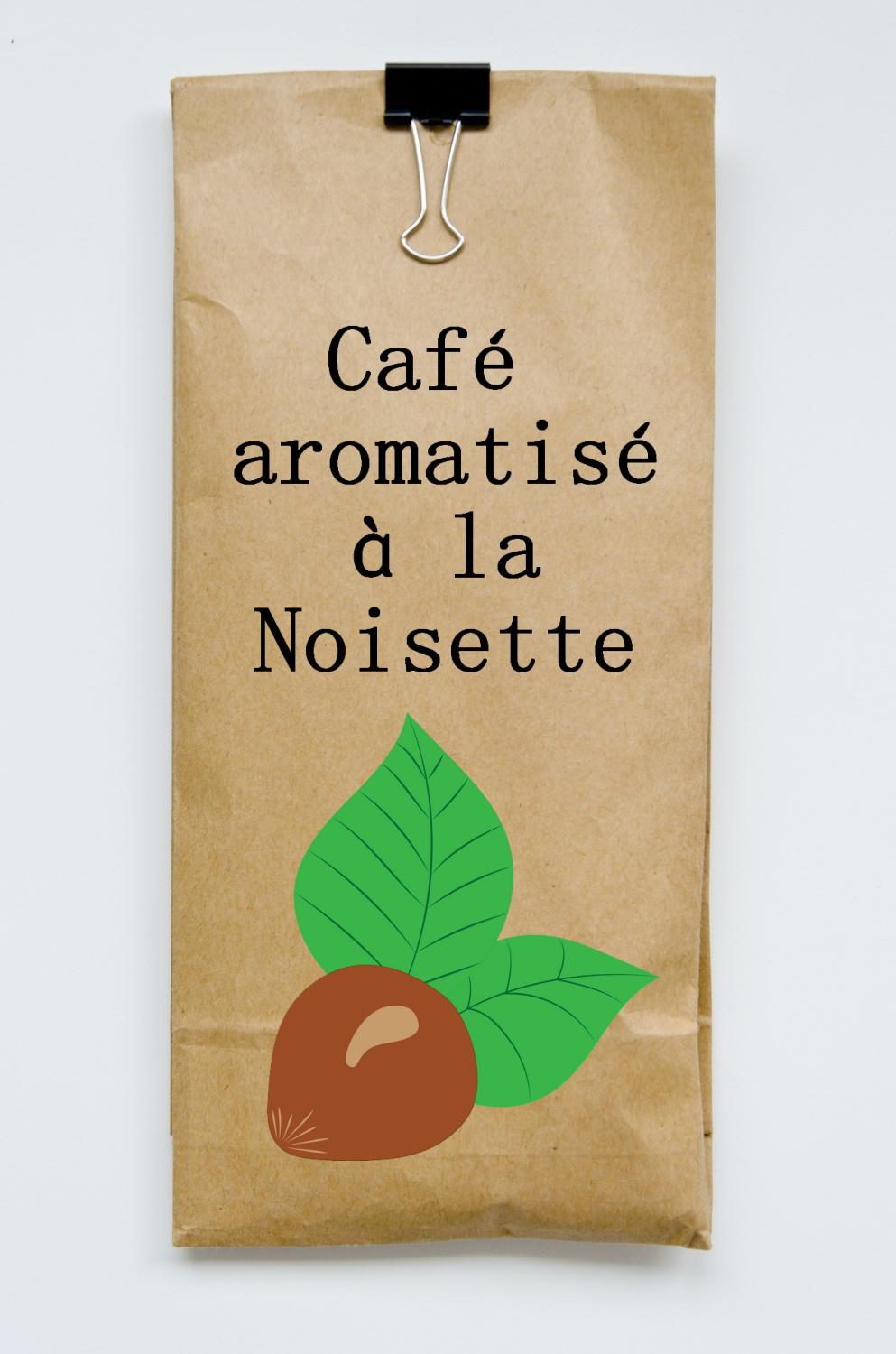 Café moulu aromatisé noisette