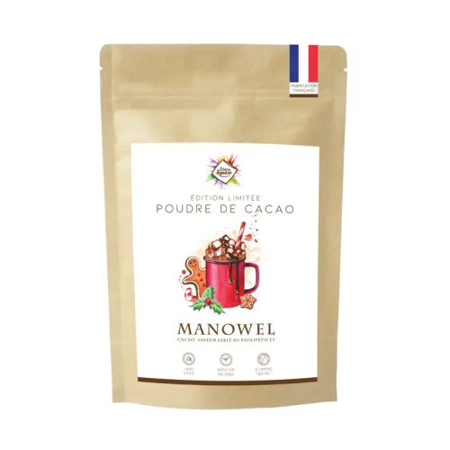 Manowel - Poudre de Cacao saveur Sablé au Pain d'Epices